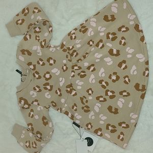 Cheetah Print Long Sleeved Toddler dress|3T